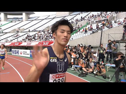【第107回日本選手権】男子 100ｍ 準決勝1組