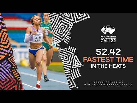 Yemi Mary John clocks fastest time of the 400m heats | World Athletics U20 Championships Cali 2022