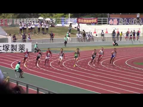 2015 和歌山インターハイ陸上 男子200m 準決勝1