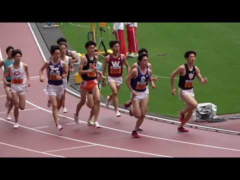 関東インカレ3000mSC 予選1組(男子1部) 菖蒲(早稲田)組トップ/大澤(中大)予選通過 2022.5.21