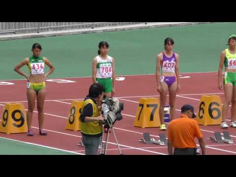 H30　ジュニアオリンピック　A女子100mH　準決勝1組