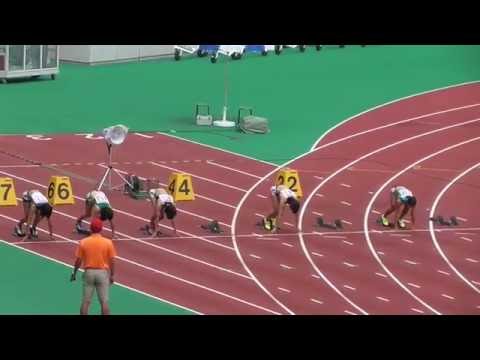 第59回東海陸上競技選手権大会　女子100m　予選第1組　2016/8/28