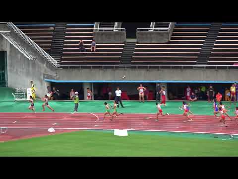 女4×100mR 予2組　2017福岡県高校新人陸上