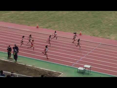 2018 第1回県記録会 中学女子100m7組