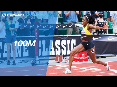 Elaine Thompson runs a series record 10.54 in the Eugene 100m - Wanda Diamond League 2021