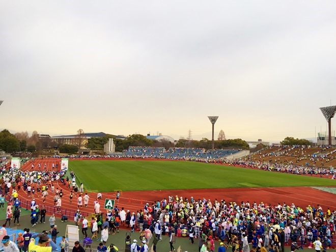 京都マラソン2015 スタート会場の画像