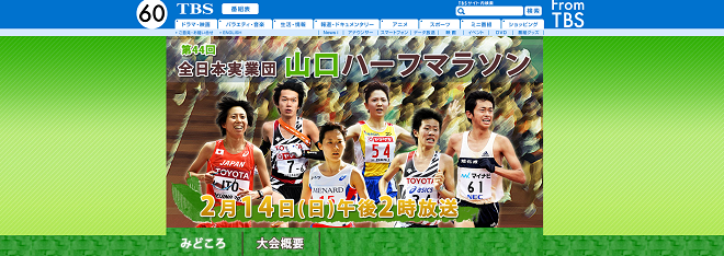 全日本実業団 山口ハーフマラソン 画像