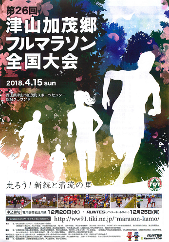 津山加茂郷フルマラソン全国大会2018画像