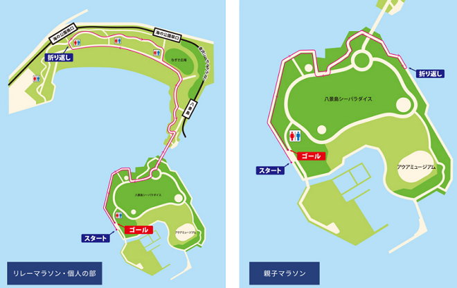 横浜ビーチマラソン コースマップ