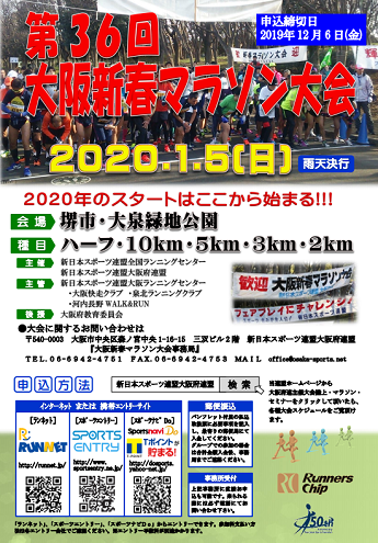 大阪新春マラソン2020画像