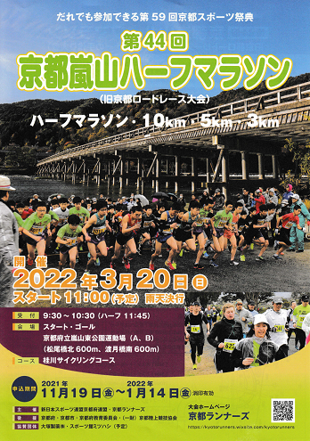 京都嵐山ハーフマラソン2022