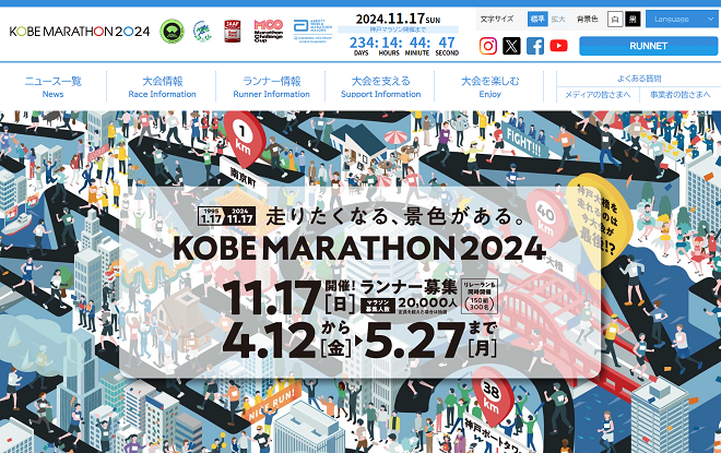 神戸マラソン2024
